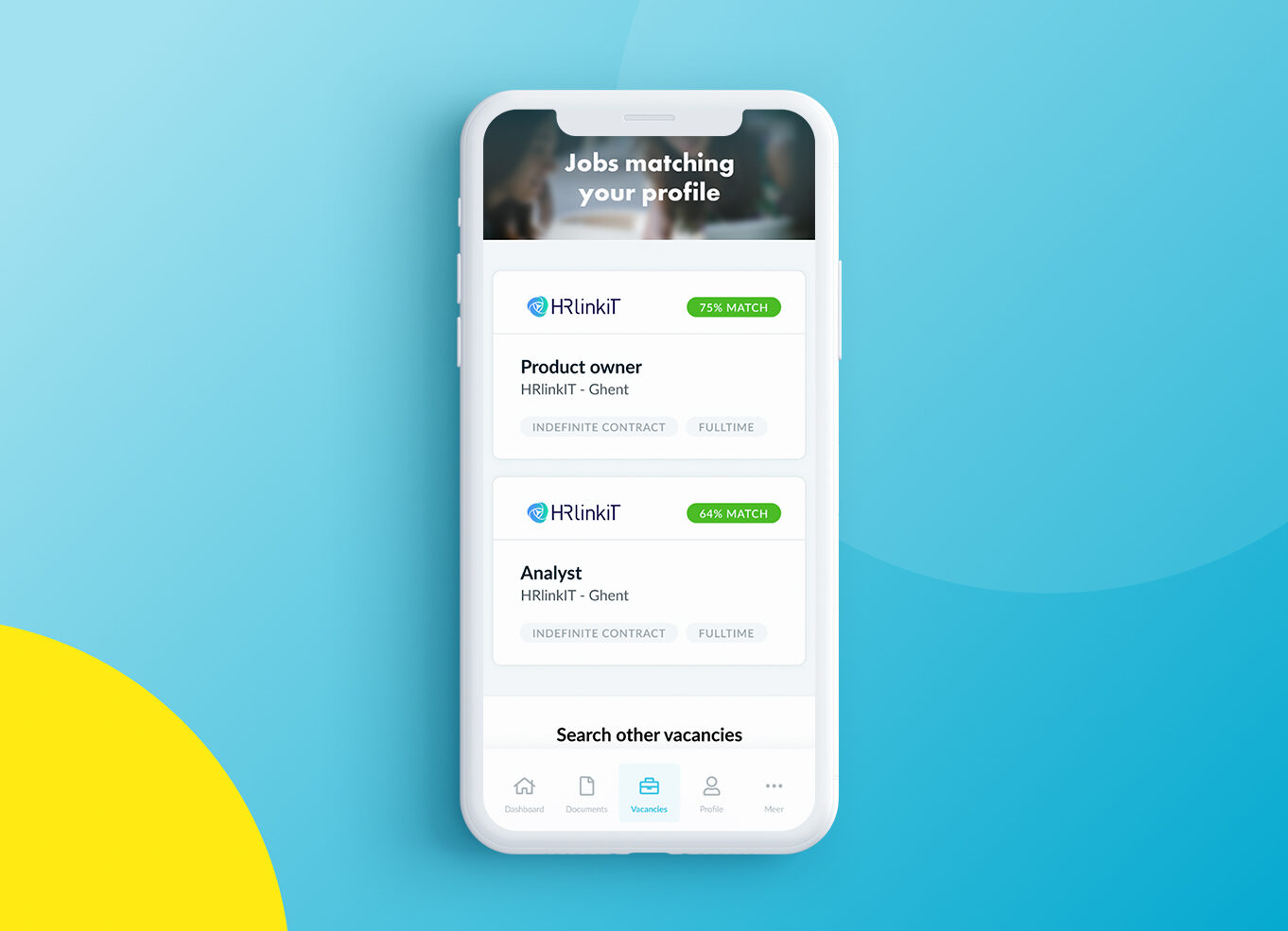 voorgestelde vacatures mobile